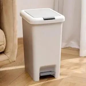 [생활] 페달형 쓰레기통 원터치 오픈 휴지통