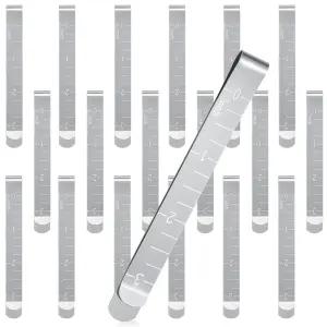 신더 20개 재봉 클립 스테인리스 스틸 헤밍 금속 도구 3인치 패브릭 퀼팅 고정 및 마킹 액세서리 측정 포함