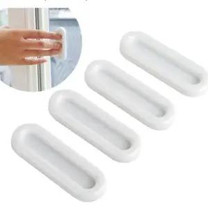 창문손잡이 무타공 도어핸들 화이트 4p세트
