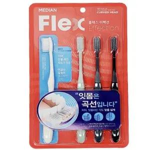 칫솔 치아관리 곡선형 라운드 미세모 칫솔 4P