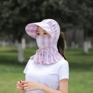 [패션] 얼굴 햇빛 가리개 썬캡 그늘막 과수원 농사 작업 모자