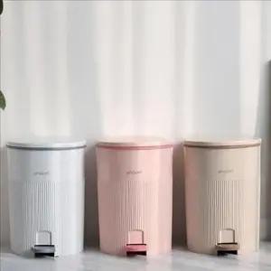 [생활] 디자인 완전 방음 페달 쓰레기통 9.2리터 욕실 휴지통 세면대 스타일