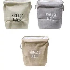 [생활] 프린팅 사각 빨래바구니 중 빨래통 세탁 분리수거 분리수거함 빨래건조대