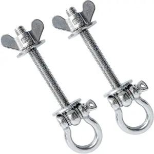 QKWL 2팩 헤비 듀티 파워 랙 부착물 - 저항 밴드 후크 및 오링 스쿼트 액세서리 크로스핏 케이지 홈