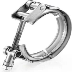 WYSIWYKA 2.36인치 퀵 릴리스 V 밴드 클램프-스테인리스 스틸_304 배기 파이프 플랜지용 클램프 피팅 1팩