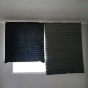 [에이치플러스몰]암막블라인드 무타공 블랙 셀프블라인드