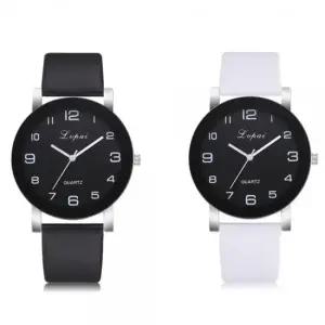 bns 심플 고급 캐주얼 클래식 아날로그 컬러 수능 학생 정장 가죽 초 바늘 손목 시계