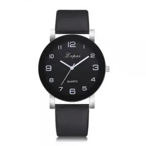 bns 캐주얼 클래식 아날로그 수능 학생 가죽 초 바늘 손목 시계 수능시계 바늘시계