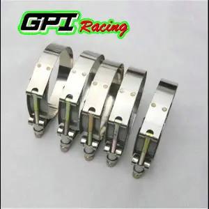 호환  10 개 3.0 76mm 79-87mm 터보 파이프 호스 커플러 T-볼트 클램프 스테인레스 스틸