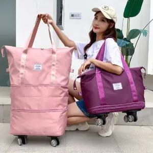 3단 크기조절 가방 장바구니 사입 이동식 여행 이민가 대용량백 대용량가방 짐가방