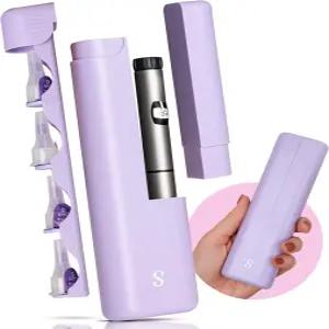 스트로베리 코 인슐린 쿨러 여행 케이스 - 내장 샤프 디스펜서 및 온도 조절 정리함 오젬픽 펜 바늘용 TSA