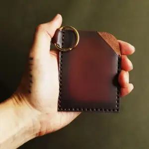 가죽 키홀더 카드지갑 아도방 키링 키링카드지갑 카드지갑키링 남성지갑 가죽지갑