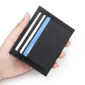 슬림 소가죽 카드지갑 지폐수납 컴팩트 데일리 아이템 명합지갑 카드파우치 미니카드지갑