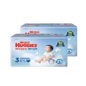 하기스 매직컴포트 썸머팬티, 3단계 공용, 64매, 2팩, 1개 (128매)