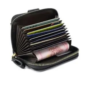 지퍼 카드 지갑 명함 인조 가죽 경리 회계 부서 동전지갑 지퍼돌이 여성시갑 반지갑
