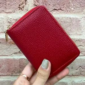 지퍼형 명함지갑 아코디언 카드지갑 홀더 레드카드 지퍼형 아코디언 레드 카드홀더 명함