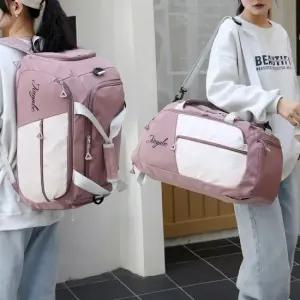 여행 용 백 보스턴 백팩 헬스 옷 짐 가방 다크핑크 여행용보스턴백 여행가방 짐가방