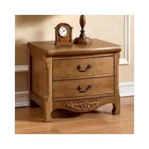 루미나D 브라운 원목 나르본 엔틱 2단협탁 침대쪽장전화받침대