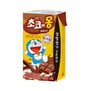 초코에몽 미니 무가당(120mlx24개) 탕비실 음료 남양 티타임 초등학교 유치원 회사 사무실 팬트리