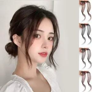 여성 293JLE38 예쁜 앞머리 포인트 피스 S자 웨이브 부분 가발