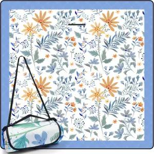 듀어 피크닉 담요 79 x79 초대형 야외 해변 방수 모래 방지 매트 세척 가능 풀밭 캠핑용 접이식