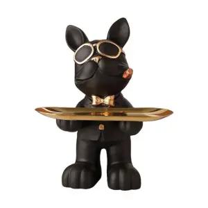 불독사탕바구니 장식품 열쇠 사탕바구니 거치대 인테리어 현관 바구니 차키트레이 워치