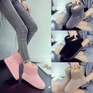 [굿쇼핑몰]4컬러 여성 니트 데일리 방한부츠 슈즈 3cm