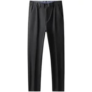 슬송렉샵 남성용 바지 캐주얼 키작남 정장 추동 고급 봄가을 일자 와이드 스판 하이웨스트 꾹3