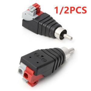 하이 퀄리티 스피커 와이어 A/V 케이블-오디오 수 RCA 커넥터 어댑터 잭 프레스 플러그-오디오 모노 채널