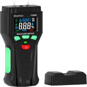 마스트푸이 목재 수분 측정기 장작 건식 벽체 감지기 통나무 콘크리트 바닥 천장 건축 자재 원목에 대한