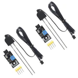 ACEIRMC 토양 수분 센서 Icstation 습도 감지기 부식 방지 프로브 아두이노 라즈베리 파이 가든 자동 급수