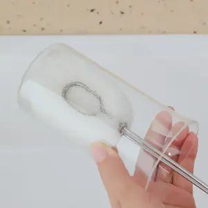 수세미 주방 병솔 스텐레스 교체형 스펀지 텀블러 컵 세척솔 핸들 세트