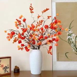 생화 느낌 인조 조화꽃 부쉬 화사한 인테리어 조경 장식 실내 조화 화분 크리스마스용