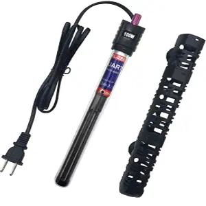 ZHGSERVU 수족관 히터 100W/300W/500W 수중 자동 온도 조절기 거북이 수조 10-90갤런 보호 슬리브 및 3개의