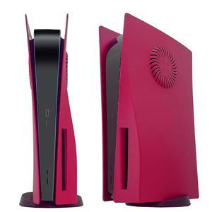 PS5 디스크 에디션 DOBEWINGDELOU 페이스 플레이트 콘솔 커버 교체 사이드 쉘 방진 액세서리 ABS 케이스 코스믹 레드