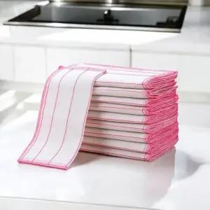 (10장) 대나무 행주 찌든때 기름기 제거 면 수세미 주방 타올