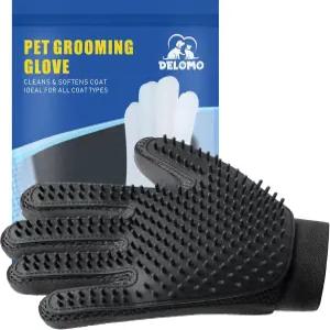 반려동물 털 제거 장갑 - 부드러운 그루밍 브러시 탈모 향상된 다섯 손가락 디자인의 마사지 길고 짧은