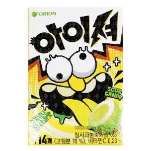 아이셔 츄잉캔디 청사과맛 42g 6개 과일 리필 선물 어린이사탕 간식 키즈 후식 디저트 행사간식 수업간식