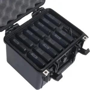 케이스 클럽 14 외장 하드 드라이브 케이스. 방수 밀폐 헤비 듀티. 감압 밸브 접이식 핸들 자물쇠 구멍