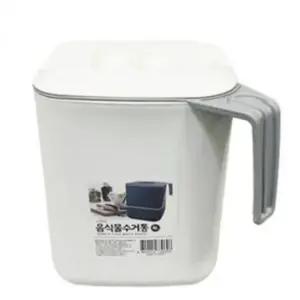 [생활] 음식물 처리통 플라스틱 잔반 수거통 음식물 쓰레기 보관통 4L