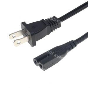 범용 2 슬롯 편광 - 그림 8 AC 어댑터 전원 코드 18AWG NEMA 1-15P IEC320 C7 케이블 1.8M