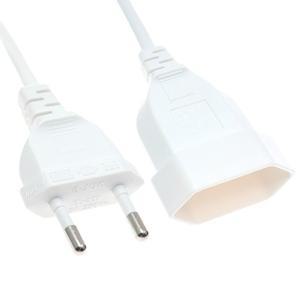 EU 표준 전원 M/F 연장 코드  CEE7/16 수 플러그-암 소켓 어댑터 케이블  2.5A/250V  2m