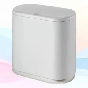 [생활] 원터치휴지통 냄새차단 밀폐형 쓰레기통 미니 사무실