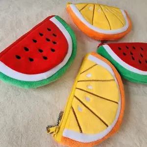 오렌지 수박 동전지갑 키링 동전 반달모양 이어폰