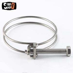 호환상품 304 스테인레스 스틸 와이어 후프 더블 목구멍  클립 조정 고정 호스 물 파이프 환기