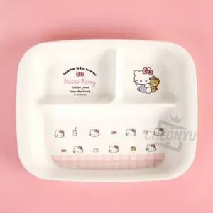 TBZ 헬로키티 베이비 식판 470ml 어린이집 밥그릇 식사 트레이 식사 예절 유치원 밥상머리