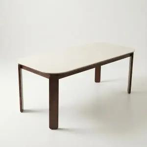 [스코나] 모네드 세라믹 원목 1800 6인 식탁 테이블