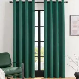 침실암막커튼 데이나잇 암막 커튼 2장세 긴창 거실 안방 그린 안방커튼