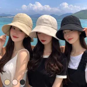 여름 여성 썬캡 버킷햇 UV 자외선 차단 와이드 챙 벙거지 모자 휴양지 바캉스 비치 해변 얼굴 햇빛 가리개