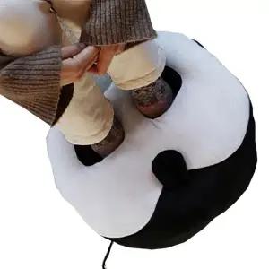 ( )USB 블랙 시바견궁둥이 발난로 발열 방석 쿠션 풋워머 가정용 사무실